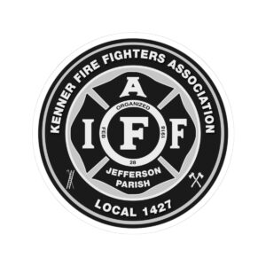 KFFA 1427 Sticker - Black and Grey